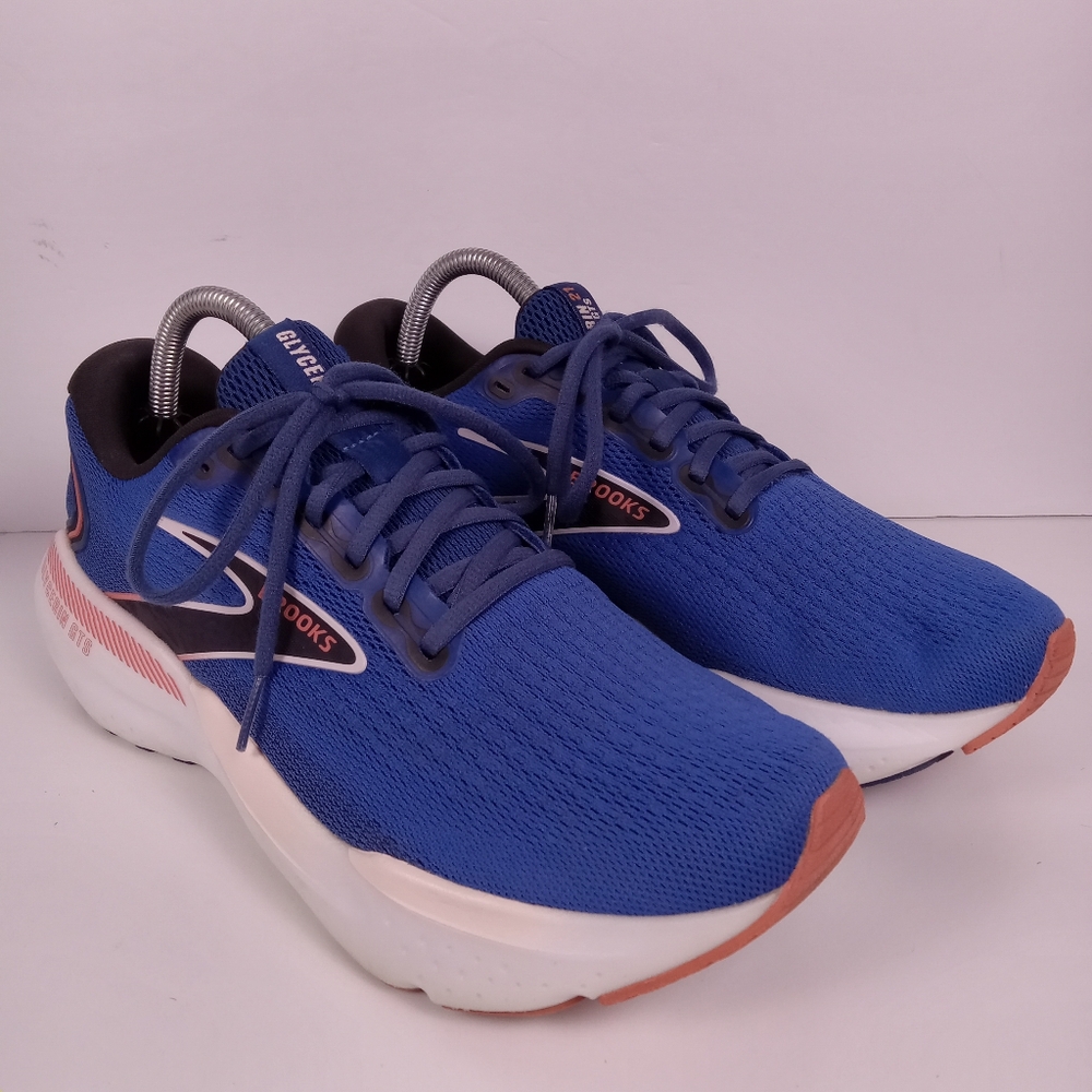 Brooks Glycerin GTS 21 Running Shoes Womens Size 10.5 Blue Athletic Gym Walking